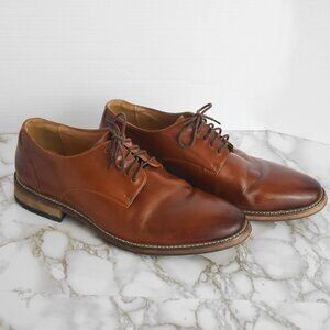 Joseph Abbound Brown Leather Oxfords Lace Up Dress Shoes Size  12 D